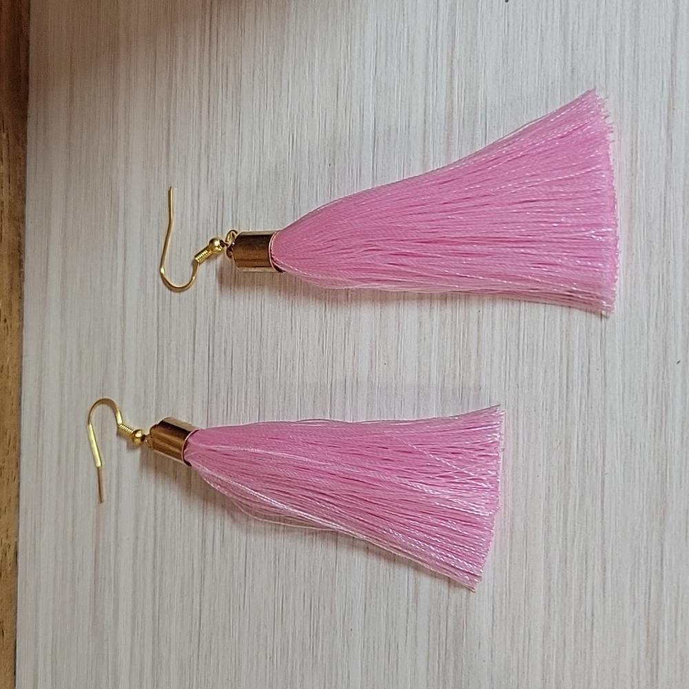 SILK TASSEL EARRINGS